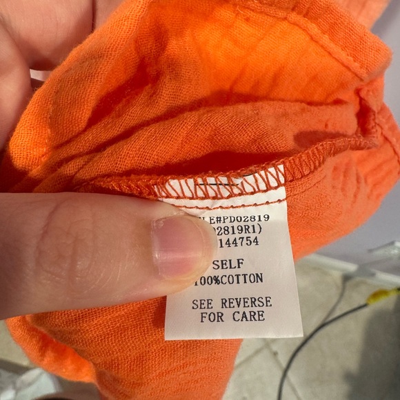 Orange tiered Davi‎ & Dani cotton maxi dress - Picture 4 of 5